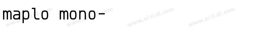 maplo mono字体转换
